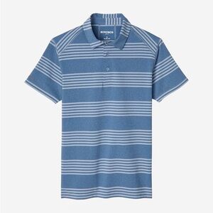 Bonobos Men's Blue Striped Polo Shirt